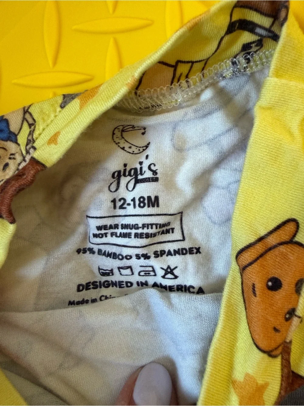 Curious George Print Tee & Gray Pocket Shorts Set